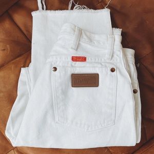 Vintage white wranglers